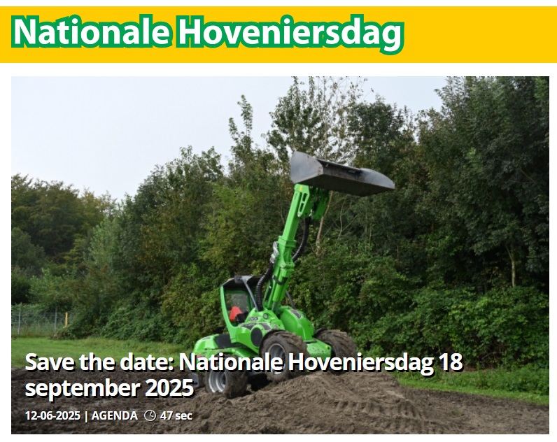 Nationale Hoveniersdag 18 september 2025
