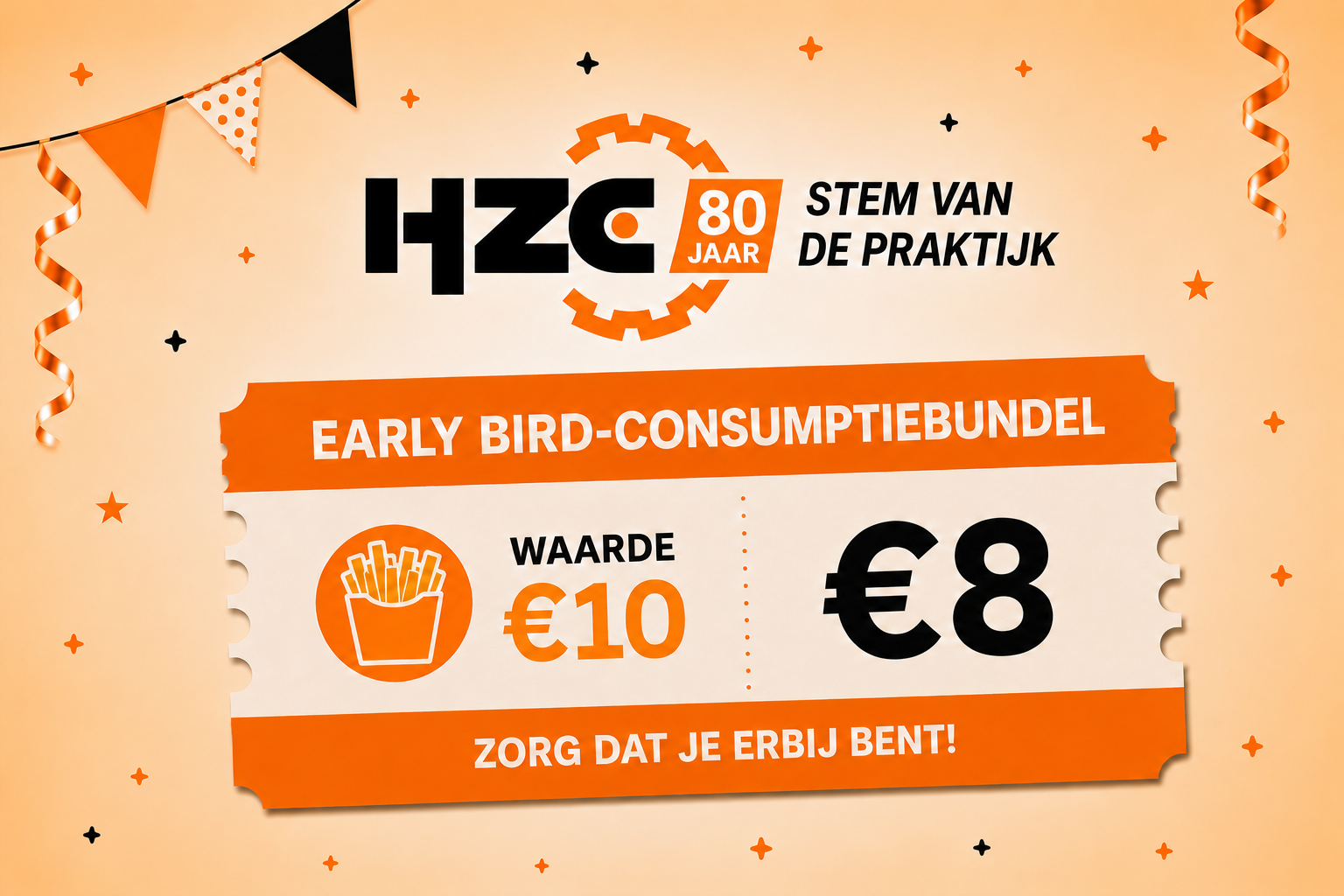 Early Bird-consumptiebundel €10