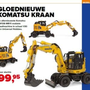 Gloednieuwe Komatsu Kraan