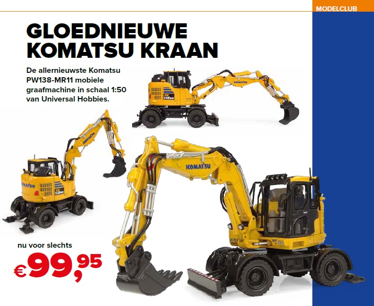 Gloednieuwe Komatsu Kraan